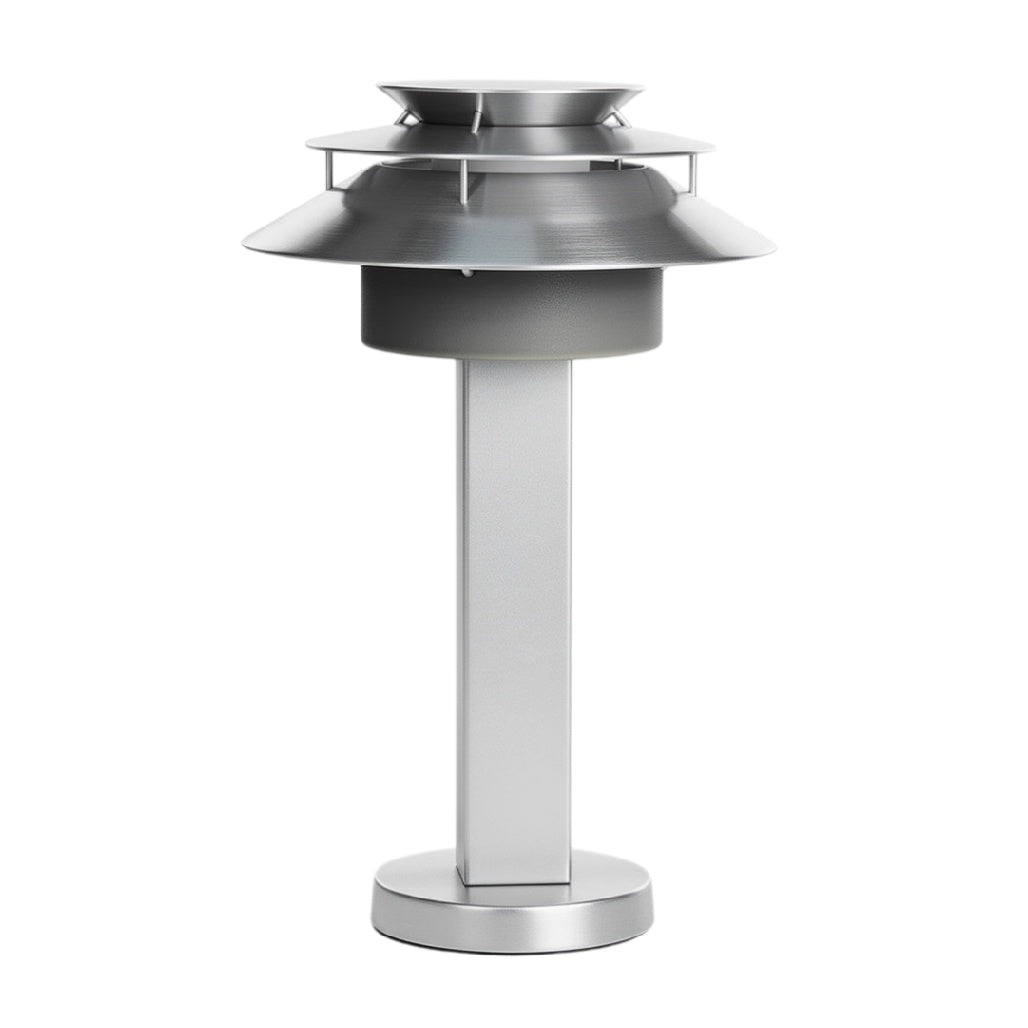 **Lampe de table en acier inoxydable avec design moderne et plusieurs niveaux**
