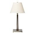 **Lampe de table moderne avec abat-jour en tissu et base en métal**